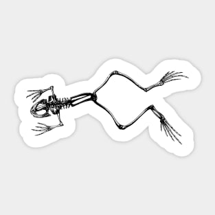 Frog Skeleton Sticker